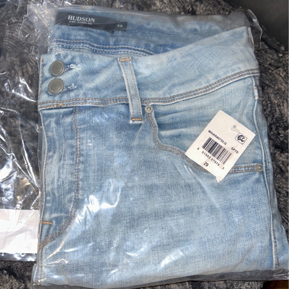 Hudson jeans Barbara assymetrical hem skinny jeans